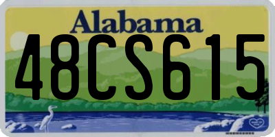 AL license plate 48CS615