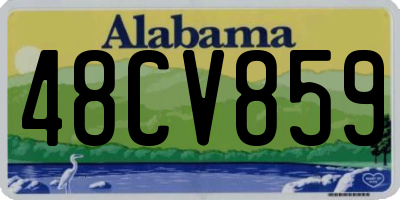 AL license plate 48CV859