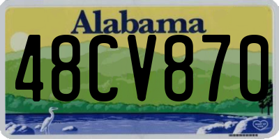 AL license plate 48CV870
