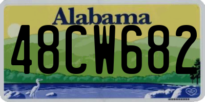 AL license plate 48CW682