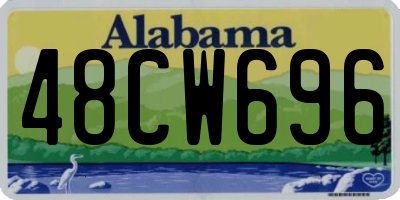 AL license plate 48CW696