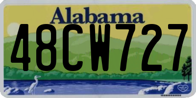 AL license plate 48CW727
