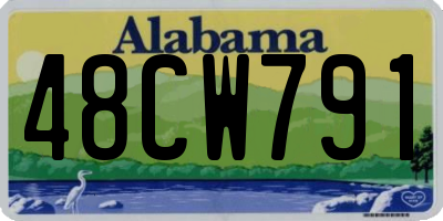 AL license plate 48CW791