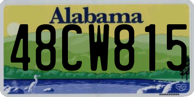 AL license plate 48CW815