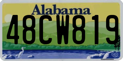 AL license plate 48CW819
