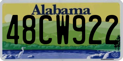 AL license plate 48CW922