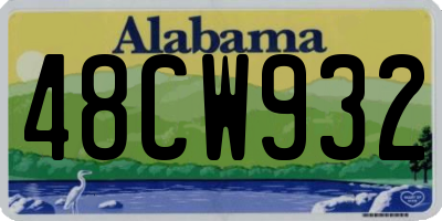 AL license plate 48CW932