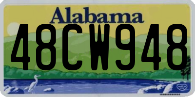 AL license plate 48CW948
