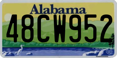 AL license plate 48CW952