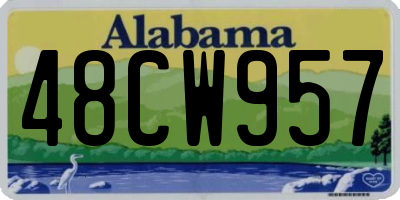 AL license plate 48CW957