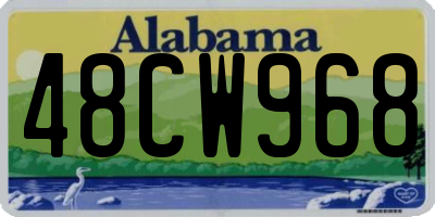 AL license plate 48CW968