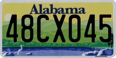 AL license plate 48CX045