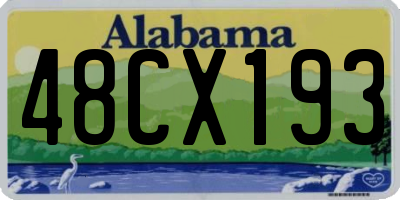 AL license plate 48CX193