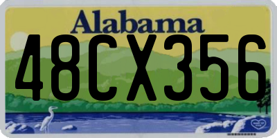 AL license plate 48CX356