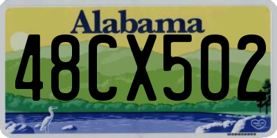 AL license plate 48CX502