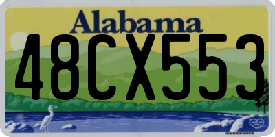 AL license plate 48CX553