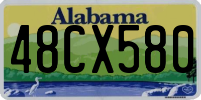 AL license plate 48CX580