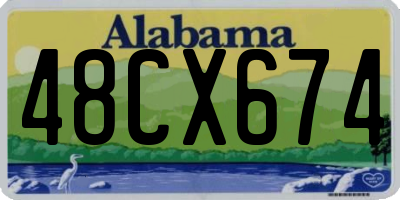 AL license plate 48CX674
