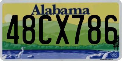 AL license plate 48CX786