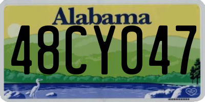 AL license plate 48CY047