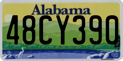 AL license plate 48CY390