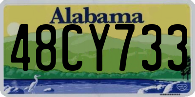 AL license plate 48CY733