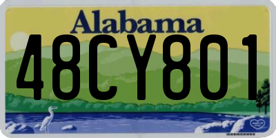 AL license plate 48CY801