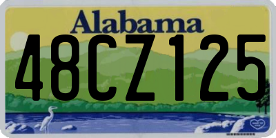 AL license plate 48CZ125
