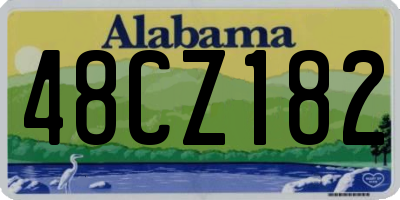 AL license plate 48CZ182