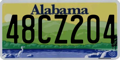 AL license plate 48CZ204