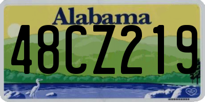 AL license plate 48CZ219