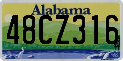 AL license plate 48CZ316