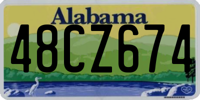 AL license plate 48CZ674