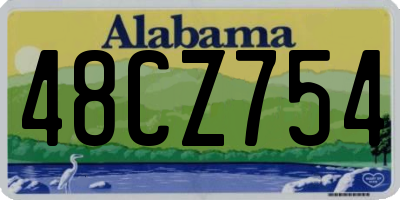 AL license plate 48CZ754
