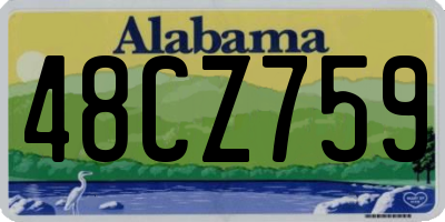 AL license plate 48CZ759