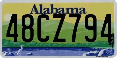 AL license plate 48CZ794
