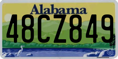 AL license plate 48CZ849
