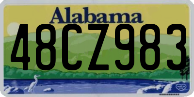 AL license plate 48CZ983