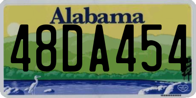 AL license plate 48DA454