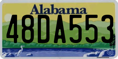 AL license plate 48DA553