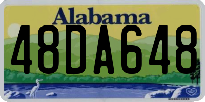 AL license plate 48DA648
