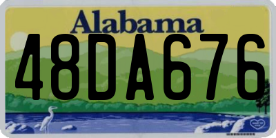 AL license plate 48DA676