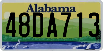 AL license plate 48DA713