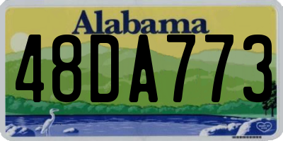 AL license plate 48DA773