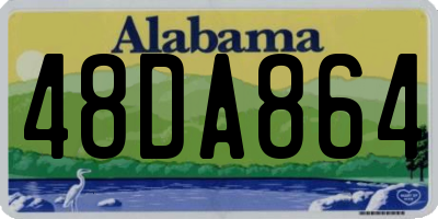 AL license plate 48DA864