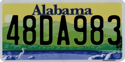 AL license plate 48DA983