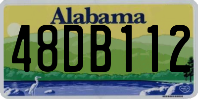AL license plate 48DB112
