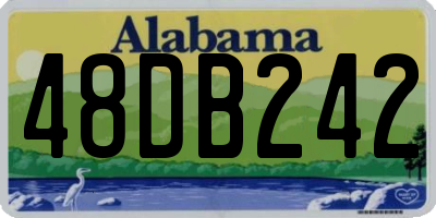 AL license plate 48DB242