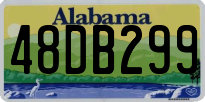 AL license plate 48DB299