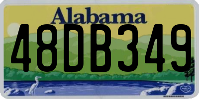 AL license plate 48DB349